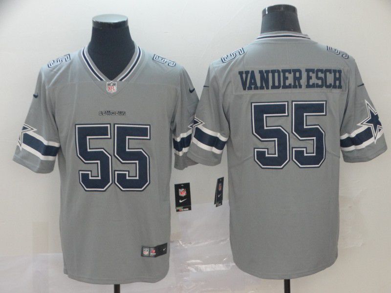 Men Dallas Cowboys 55 Vander esch Grey Nike Vapor Untouchable Limited NFL Jersey